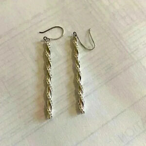 Sunstone silver earrings